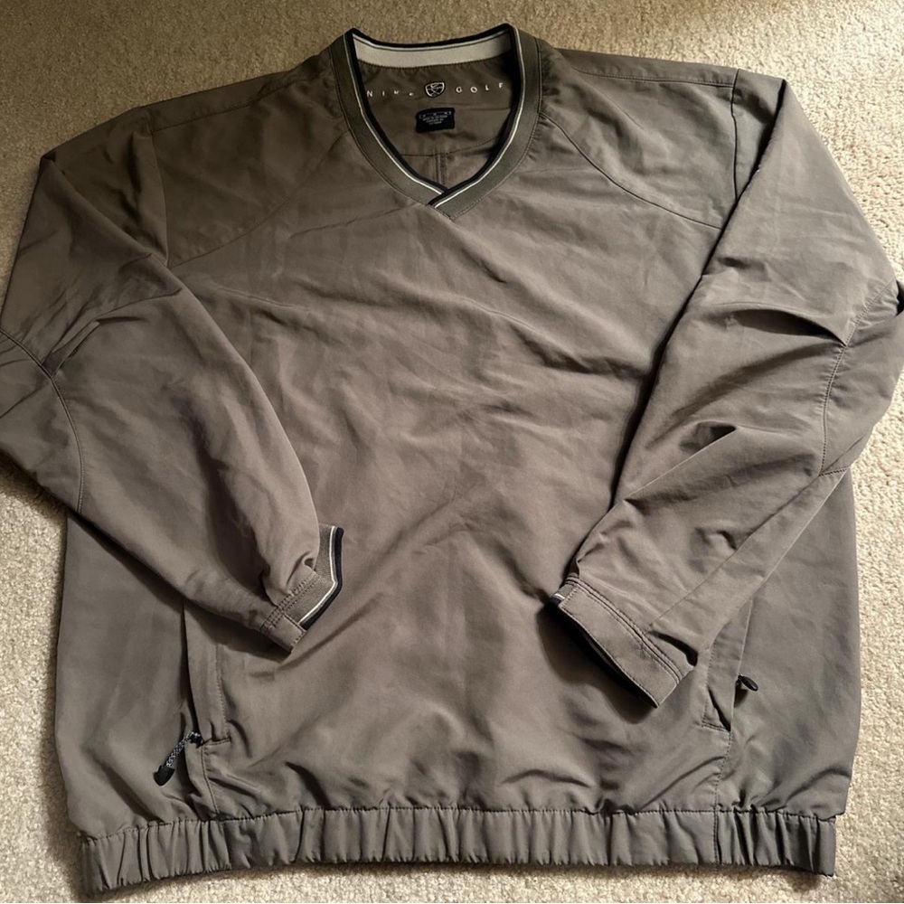 Nike Gray Windbreaker Jacket Lightweight Casual